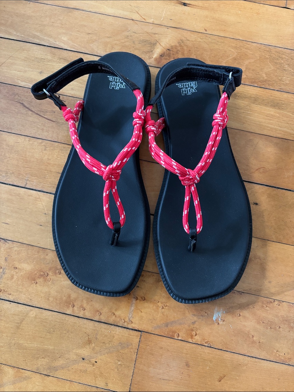 Wild Fable Red Para Cord Sandals 8